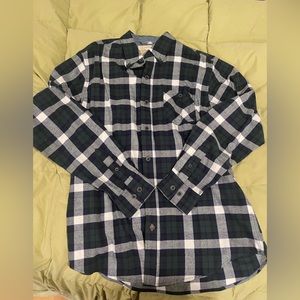Weatherproof Vintage Dark Green Flannel